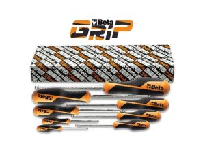 BETA - Zestaw wkrętaków trzpieniowych sześciokątnych BetaGRIP, końcówka kulista 2-10mm 8szt.  - 1266BP/S8