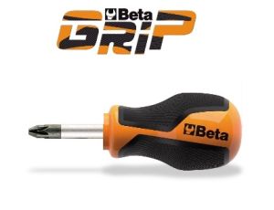 BETA - Wkrętak krzyżowy Pozidriv®-Supadriv® krótki BetaGRIP PZ1  - 1269N/PZK1