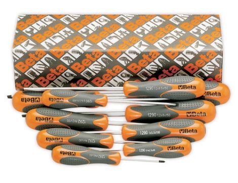 BETA - Komplet 8 wkrętaków płasko-krzyżowych LP-PH BETAMAX - 1293/S8