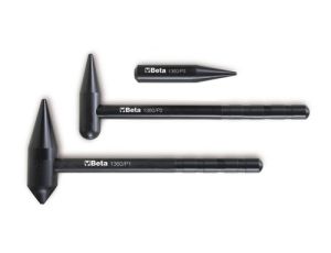 BETA - Zestaw 2 młotków blacharskich i punktak z tworzywa sztucznego - 1360/KP3