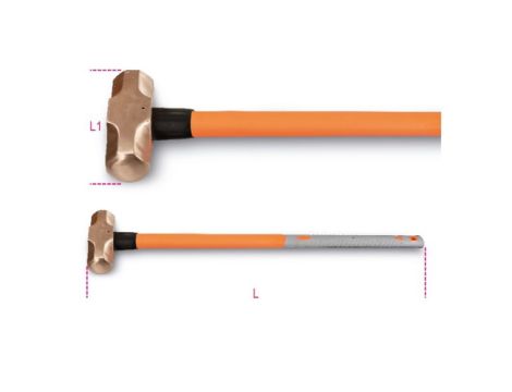 BETA - Młot dwuręczny dwuobuchowy nieiskrzący 5000g - 1381BA/PL5000