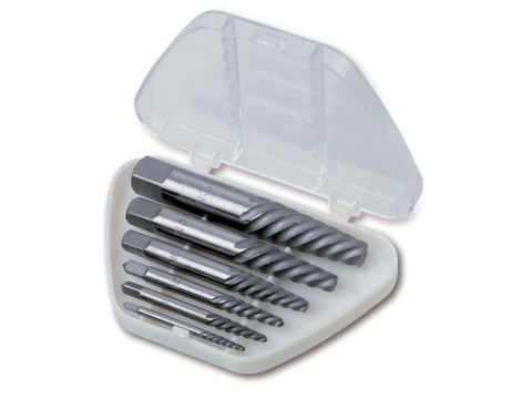 BETA - Komplet 6 wykrętaków do uszkodzonych śrub i szpilek 1430 w pudełku - 1430/S6