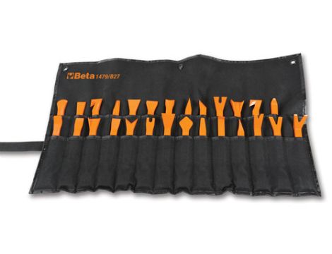 BETA - Zestaw 27 narzędzi z nylonu do demontażu tapicerek - 1479/B27