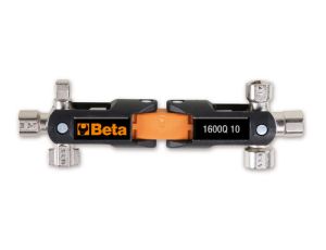 BETA - Klucz uniwersalny podwójny z przegubem do szaf sterowniczych - 1600Q10