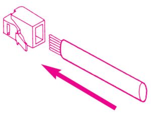 BETA - Szczypce z mechanizmem zapadkowym do zaciskania końcówek kabli telefonicznych - 1601/PC