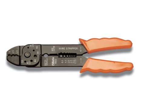 BETA - Szczypce do zaciskania nieizolowanych końcówek kablowych otwartych 1,25-5,5mm2 - 1603