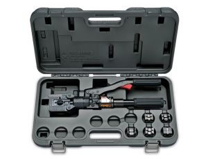 BETA - Szczypce hydrauliczne do zaciskania końcówek kablowych i 5 szczęk w pudełku 50-240mm2 - 1609C/C5