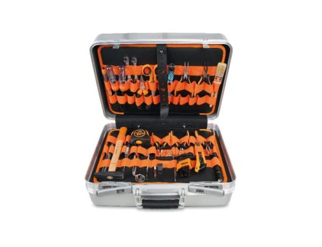 BETA - Walizka narzędziowa z aluminium z zestawem 98 sztuk narzędzi - 2033LEL/B