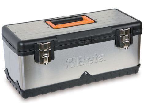 BETA - Skrzynka narzędziowa długa ze stali/tworzywa z wyjmowaną tacą - 2117/CP17L