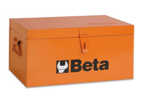 BETA - Skrzynia narzędziowa 700mm ze stali wykładanej drewnem pomarańczowa - 2200/C22WO