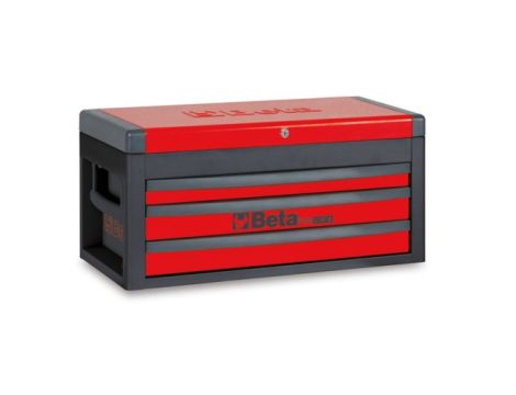 BETA - Skrzynka narzędziowa RSC22 z 3 szufladkami czerwona - 2200/RSC22-R