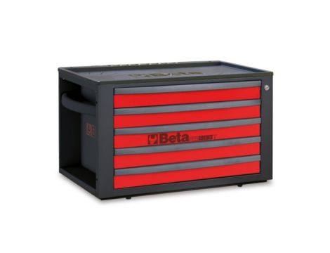 BETA - Skrzynka narzędziowa RSC23T z 5 szufladkami czerwona - 2300/RSC23T-R