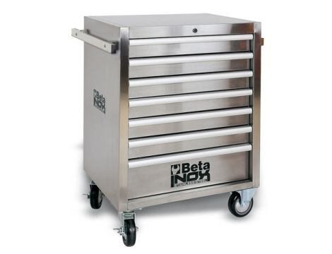 BETA - Wózek narzędziowy z 7 szufladami C04TSS ze stali nierdzewnej - 2400/C04TSS-7
