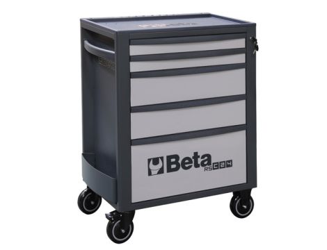 BETA - Wózek narzędziowy RSC24S z 5 szufladkami szary - 2400/RSC24/5-G