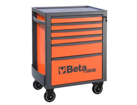 BETA - Wózek narzędziowy RSC24S z 6 szufladkami pomarańczowy - 2400/RSC24/6-FO