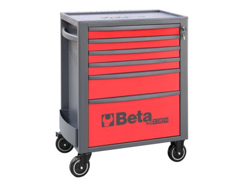 BETA - Wózek narzędziowy RSC24S z 6 szufladkami czerwony - 2400/RSC24/6-R
