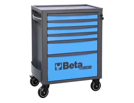 BETA - Wózek narzędziowy RSC24S z 6 szufladkami niebieski - 2400/RSC24/6-B