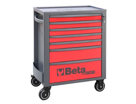 BETA - Wózek narzędziowy RSC24S z 7 szufladkami czerwony - 2400/RSC24/7-R