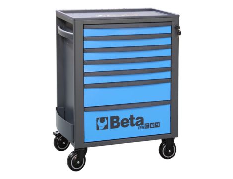 BETA - Wózek narzędziowy RSC24S z 7 szufladkami niebieski - 2400/RSC24/7-B
