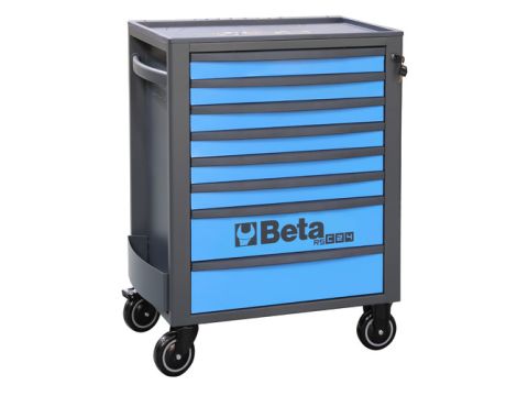 BETA - Wózek narzędziowy RSC24S z 8 szufladkami niebieski - 2400/RSC24/8-B