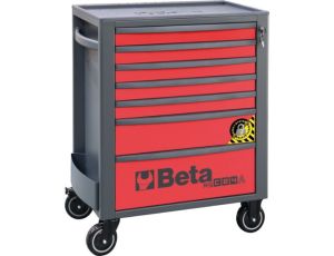 BETA - Wózek narzędziowy RSC24A z 7 szufladkami czerwony - 2400/RSC24A/7-R
