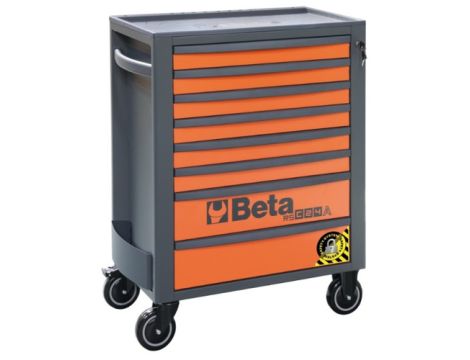 BETA - Wózek narzędziowy RSC24A z 8 szufladkami pomarańczowy - 2400/RSC24A/8-O