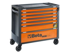 BETA - Wózek narzędziowy RSC24AXL z 7 szufladkami pomarańczowy - 2400/RSC24AXL/7-O