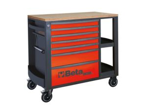BETA - Wózek narzędziowy RSC24L z 7 szufladkami czerwony - 2400/RSC24L/7-R
