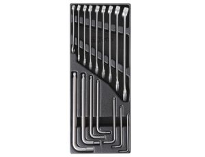 BETA - Zestaw narzędzi INOX we wkładce z tworzywa (16 sztuk) - 2424/T23