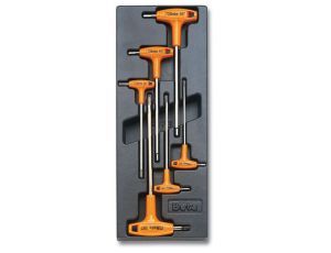 BETA - Komplet kluczy 96T we wkładce z tworzywa (6 sztuk) - 2424/T52