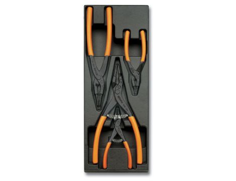 BETA - Zestaw szczypiec we wkładce z tworzywa (4 sztuki) - 2424/T146