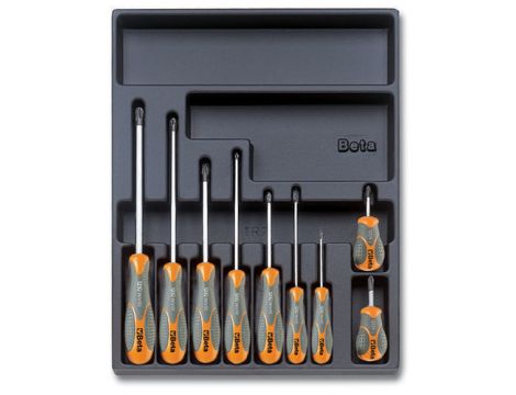 BETA - Zestaw wkrętaków BetaMax we wkładce z tworzywa (9 sztuk) - 2424/T161
