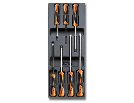 BETA - Komplet wkrętaków we wkładce z tworzywa (7 sztuk) - 2424/T198