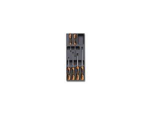 BETA - Komplet wkrętaków 1262 we wkładce z tworzywa (6 sztuk) - 2424/T202