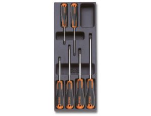 BETA - Komplet wkrętaków 1202E we wkładce z tworzywa (6 sztuk) - 2424/T213