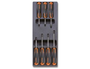 BETA - Komplet wkrętaków 1207E/TX we wkładce z tworzywa (7 sztuk) - 2424/T216