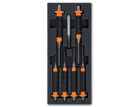 BETA - Zestaw wybijaków i punktaków we wkładce z tworzywa (6 sztuk) - 2424/T239