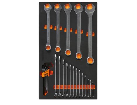 BETA - Zestaw narzędzi 27 sztuk w miękkim wkładzie profilowanym - 2450/M31