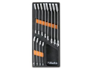 BETA - Komplet kluczy 12 sztuki w miękkim wkładzie profilowanym - 2450/M45
