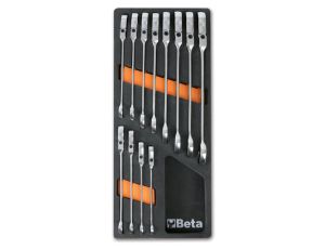 BETA - Komplet kluczy 12 sztuki w miękkim wkładzie profilowanym - 2450/M46
