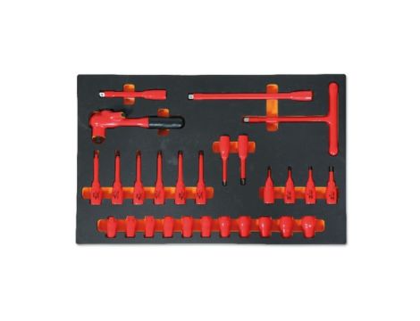 BETA - Zestaw narzędzi 27 sztuk w miękkim wkładzie profilowanym - 2450/M108
