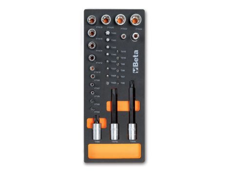 BETA - Zestaw narzędzi 32 sztuki w miękkim wkładzie profilowanym - 2450/M112