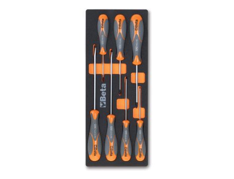 BETA - Komplet wkrętaków 7 sztuk w miękkim wkładzie profilowanym - 2450/M180
