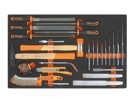 BETA - Zestaw narzędzi 25 sztuk w miękkim wkładzie profilowanym - 2450/M230