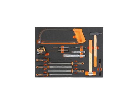 BETA - Zestaw narzędzi 15 sztuk w miękkim wkładzie profilowanym - 2450/MB59