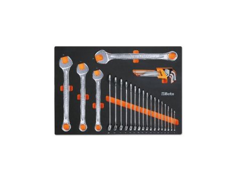 BETA - Zestaw narzędzi 30 sztuk w miękkim wkładzie profilowanym - 2458/MM11