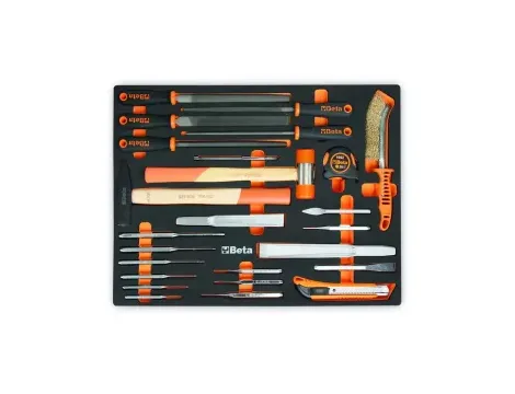 BETA - Zestaw 25 szt. narzędzi w piankowym wkładzie profilowanym, model 2459/MMV230 - 2459/MMV230