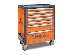 BETA - Wózek narzędziowy C37 z 7 szufladami pomarańczowy - 3700/C37/7-O