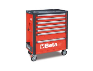 BETA - Wózek narzędziowy C37 z 7 szufladami czerwony - 3700/C37/7-R