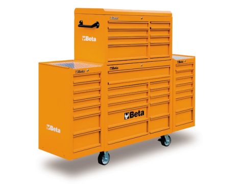 BETA - Wózek C38O z zestawem skrzyń narzędziowych pomarańczowy - 3800/C38CO